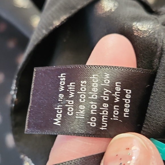 Fun And Flirt Black Sheer Blouse Excellent Condition - Picture 7 of 7